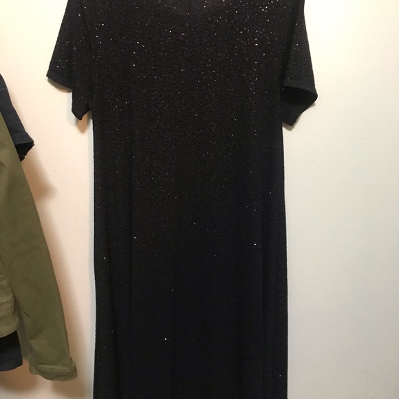 Elegant LulaRoe Carly solid black sequins medium - Picture 5 of 5